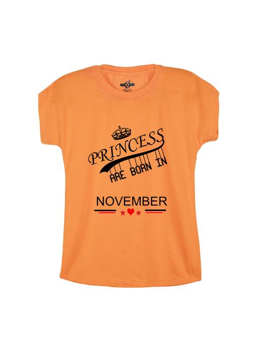 orange cotton blend tee - 15673216 - Very Small Image - 1