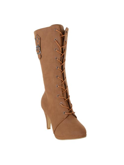 tan knee length boots - 15673848 - Very Small Image - 1