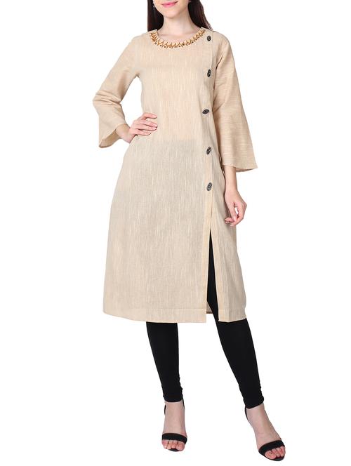 embroidered a-line kurta - 15673937 - Very Small Image - 1