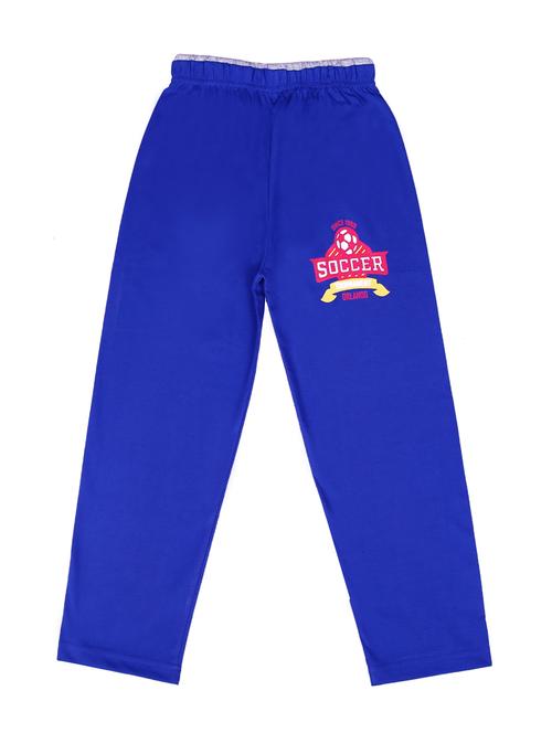 blue cotton track pant - 15674653 - Very Small Image - 1