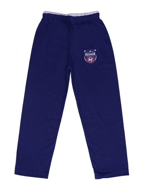 blue cotton track pant - 15674710 - Very Small Image - 1