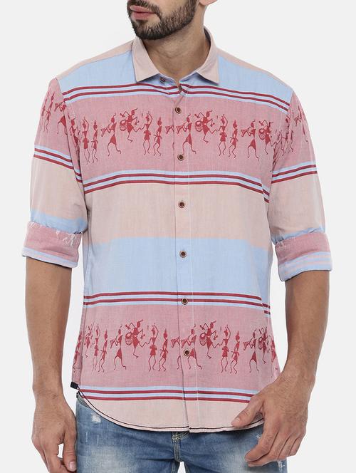 multi colored cotton casual shirt - 15674787 - Very Small Image - 1