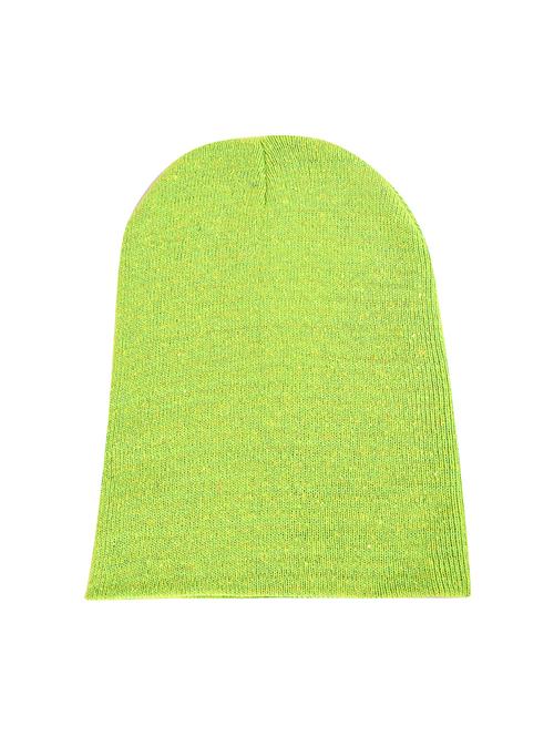 green cotton polyester blend beanie - 15675505 - Very Small Image - 1