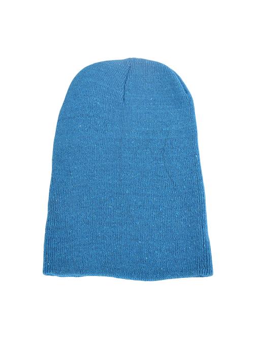 blue cotton polyester blend beanie - 15675509 - Very Small Image - 1