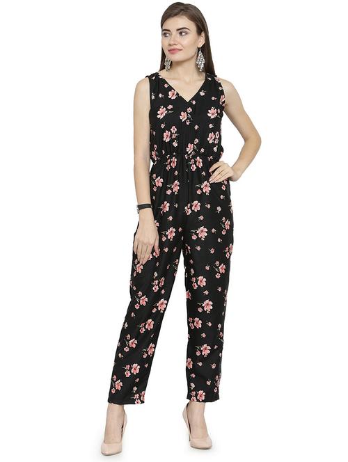 floral full leg jumpsuit - 15675998 - Very Small Image - 1