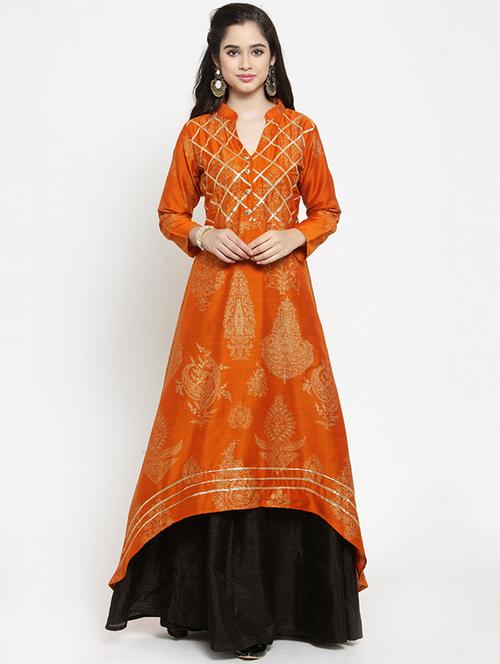gotta work foil print kurta - 15676232 - Very Small Image - 1