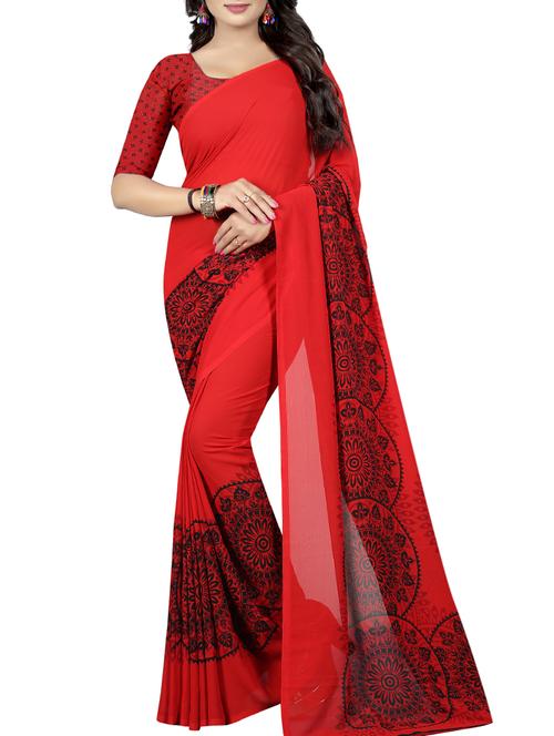 digital floral printed saree - 15676267 - Very Small Image - 1