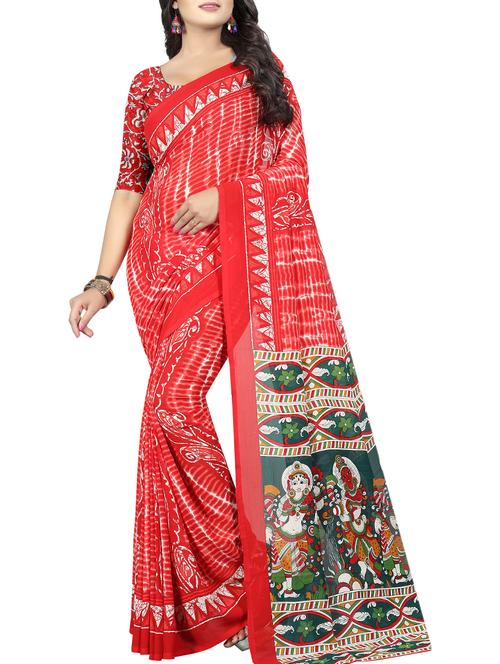 kalamkari pallu printed saree - 15676271 - Very Small Image - 1