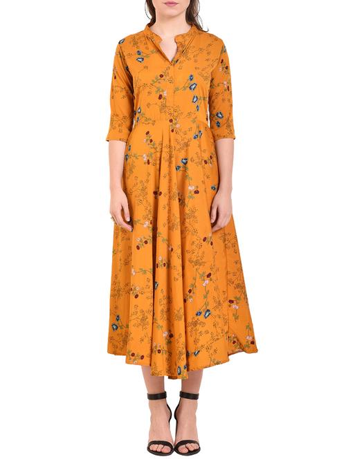flared printed dress - 15676444 - Very Small Image - 1