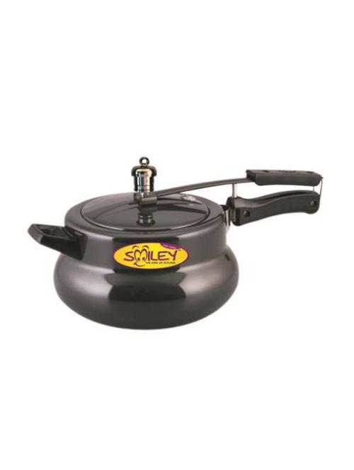 isi marked handi shape pressure cooker black color 3 liter capacity - 15676622 - Very Small Image - 1