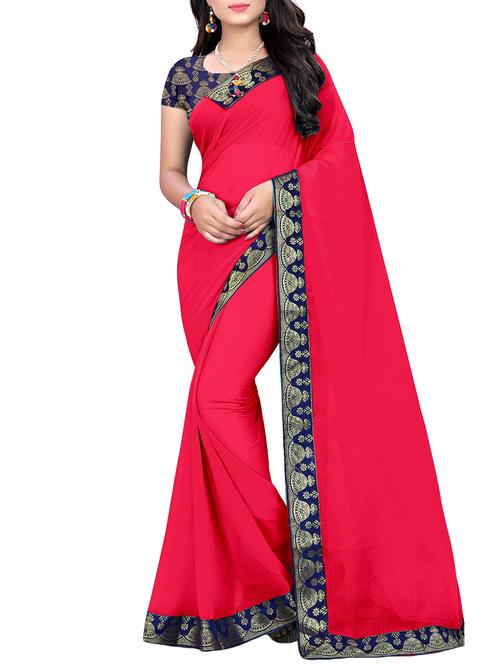 conversational lace border saree with blouse - 15676647 - Very Small Image - 1