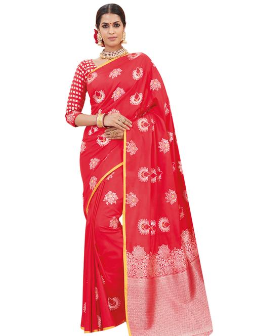 zari motifs banarasi saree - 15676654 - Very Small Image - 1