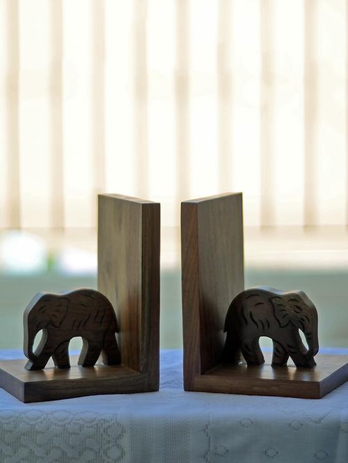 unravel india wooden elephant book end - 15677691 - Very Small Image - 1