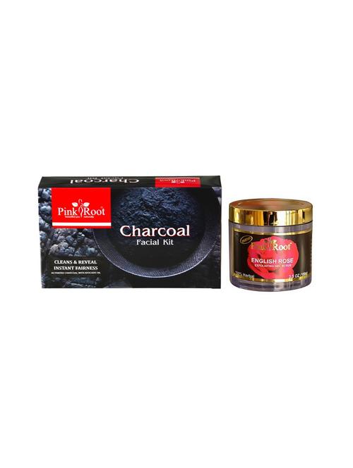 charcoal facial kit with english rose scrub 100gm - 15677805 - Very Small Image - 1