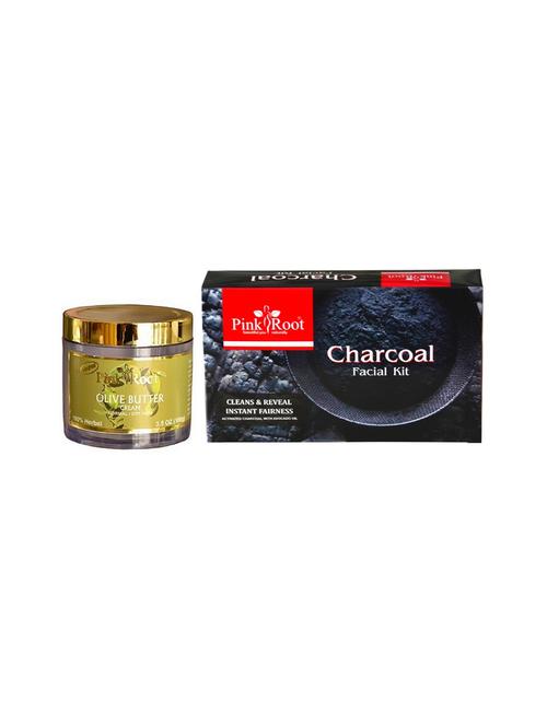 charcoal facial kit 83gm with olive butter cream 100gm - 15677806 - Very Small Image - 1
