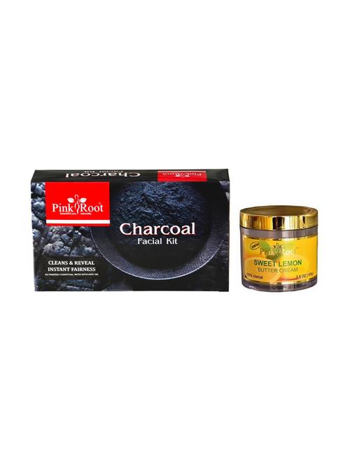 charcoal facial kit 83gm with sweet lemon cream 100gm - 15677810 - Very Small Image - 1