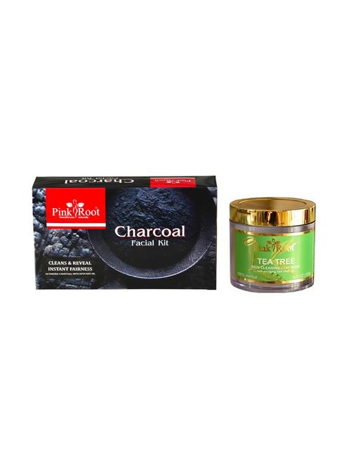charcoal facial kit 83gm with tea tree mask 100gm - 15677811 - Very Small Image - 1