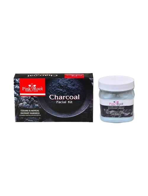 charcoal facial kit 83gm with charcoal cream 500ml - 15677837 - Very Small Image - 1
