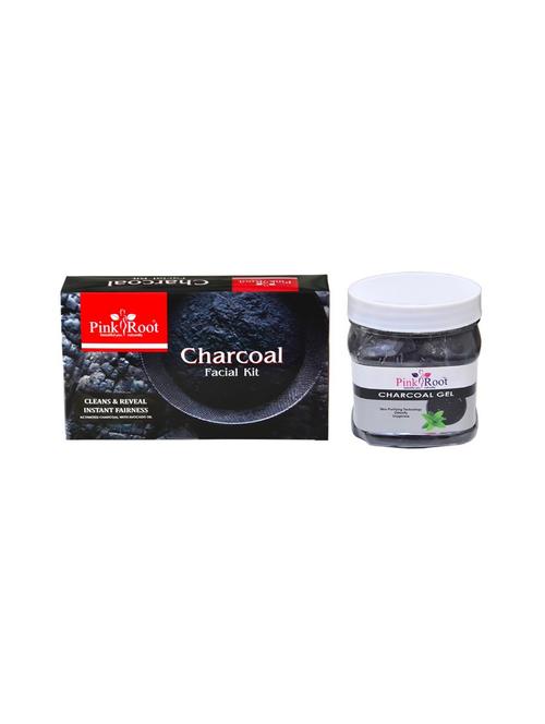 charcoal facial kit 83gm with charcoal gel 500ml - 15677838 - Very Small Image - 1