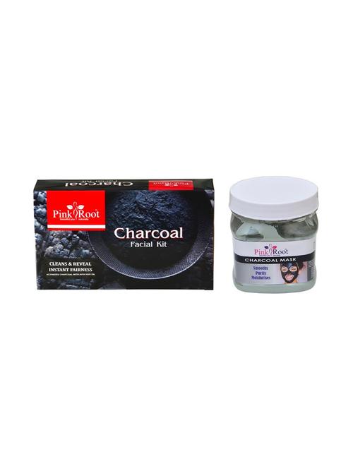 charcoal facial kit 83gm with charcoal mask 500ml - 15677839 - Very Small Image - 1