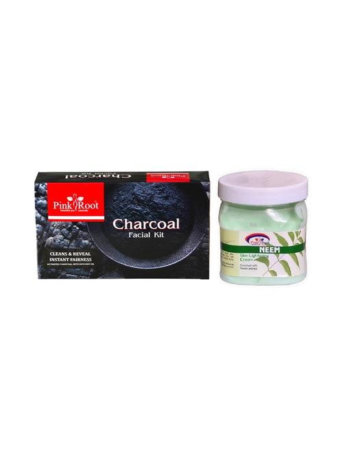 charcoal facial kit 83gm with neem cream 500ml - 15677848 - Very Small Image - 1