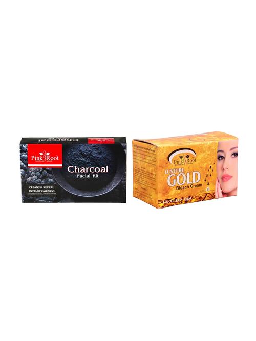 charcoal facial kit 83gm with gold bleach 250gm - 15677866 - Very Small Image - 1
