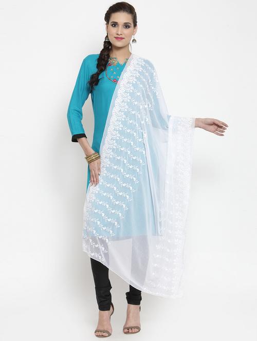 embroidered nazneen dupatta - 15678402 - Very Small Image - 1