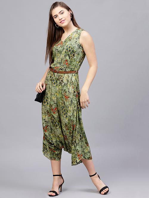 oversized belted jumpsuit - 15679049 - Very Small Image - 1