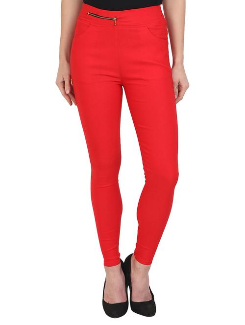 zipper detail jeggings - 15679595 - Very Small Image - 1