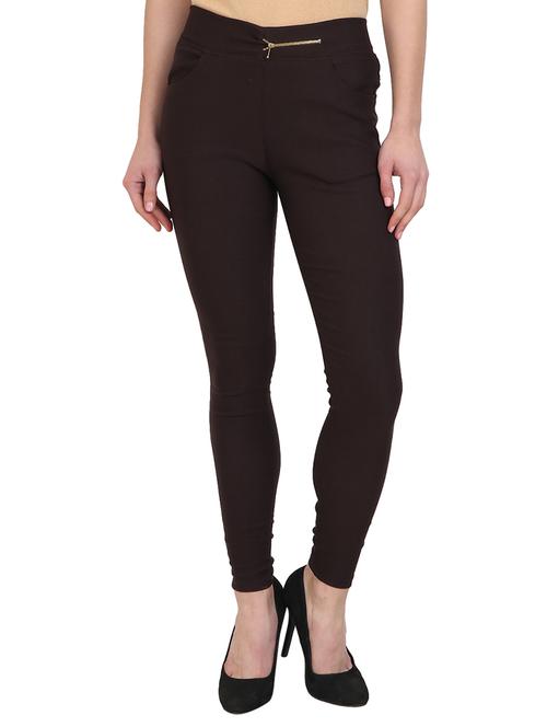 zip detail high-rise jeggings - 15679597 - Very Small Image - 1