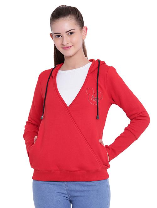 overlap front hooded sweatshirt - 15679661 - Very Small Image - 1