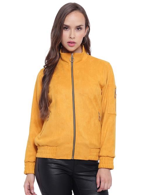 zip detail mock neck bomber jacket - 15679691 - Very Small Image - 1