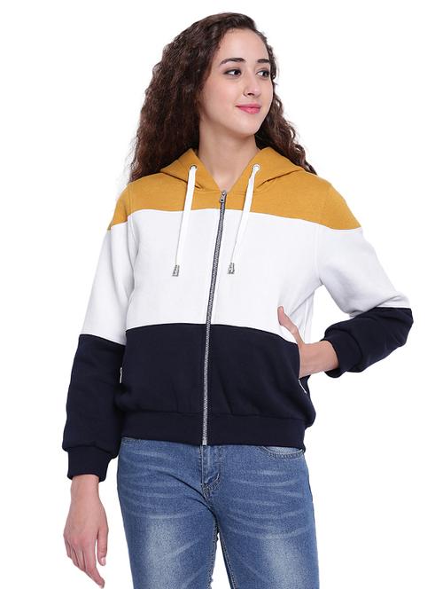 color block hooded jacket - 15679701 - Very Small Image - 1