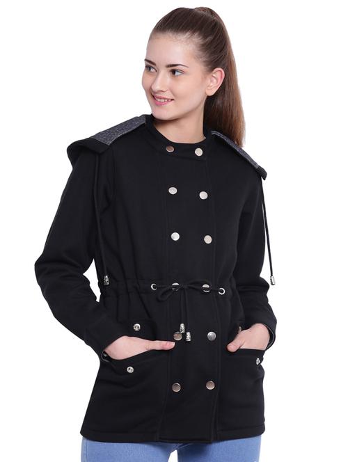 drawstring waist hooded parka jacket - 15679708 - Very Small Image - 1