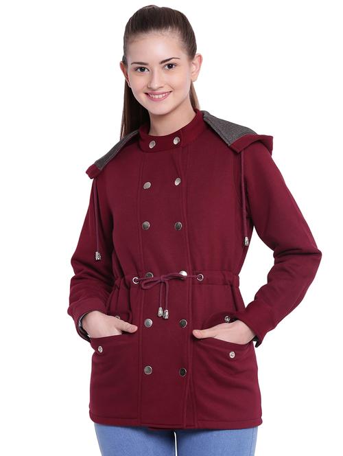drawstring waist hooded parka jacket - 15679710 - Very Small Image - 1