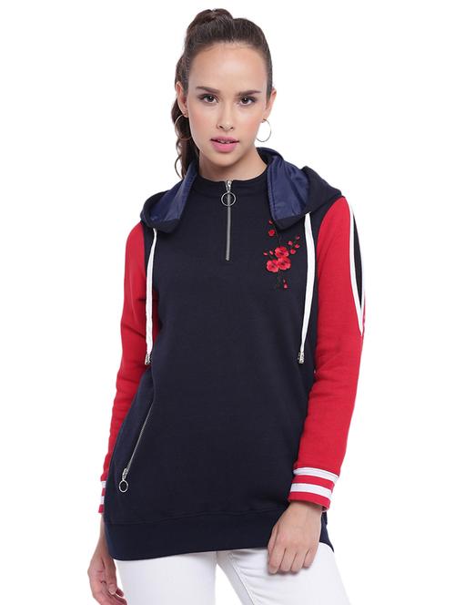 floral embroidered hooded sweatshirt - 15679752 - Very Small Image - 1