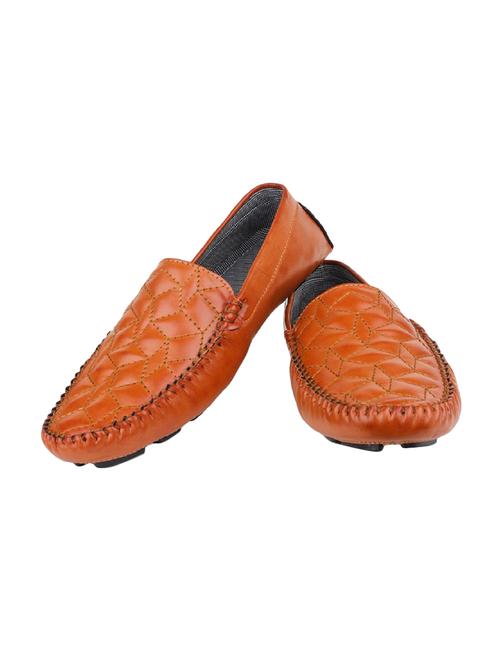 tan leatherette slip on loafers - 15679972 - Very Small Image - 1