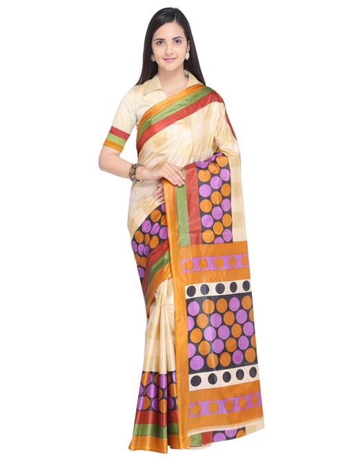 checkered printed saree - 15680381 - Very Small Image - 1