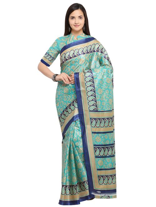 floral printed saree - 15680384 - Very Small Image - 1