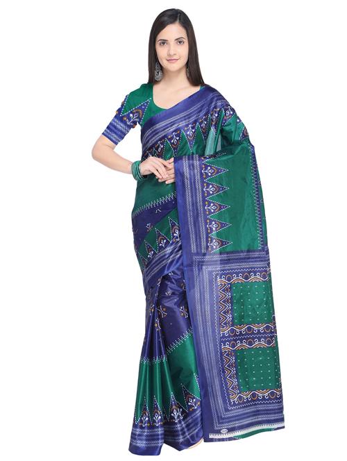 temple bordered printed saree - 15680396 - Very Small Image - 1