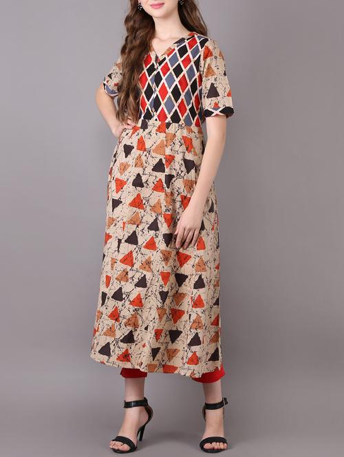 women's a-line kurta - 15680401 - Very Small Image - 1