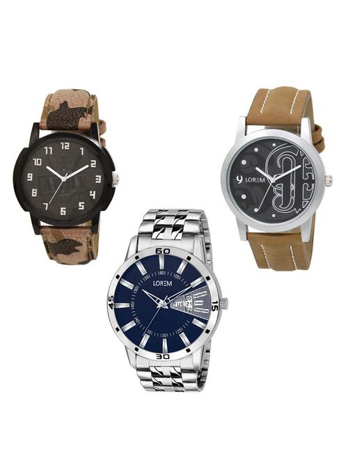 set of 3 analog watch combo -(lk-03-14-102) - 15684071 - Very Small Image - 1