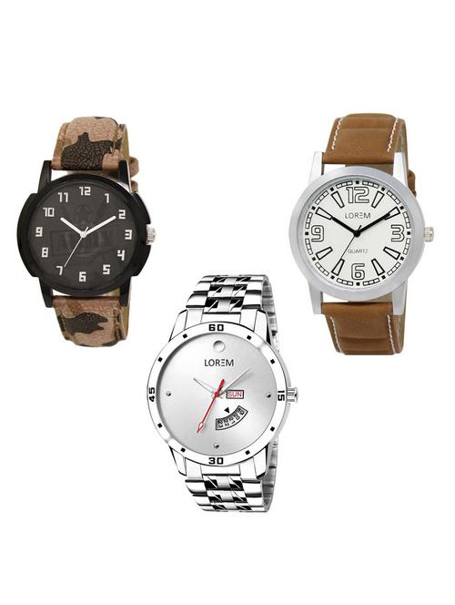 set of 3 analog watch combo -(lk-03-15-103) - 15684078 - Very Small Image - 1