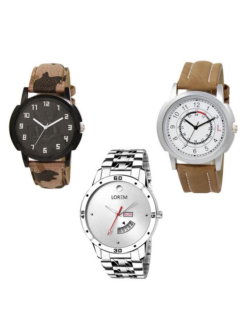 set of 3 analog watch combo -(lk-03-17-103) - 15684089 - Very Small Image - 1