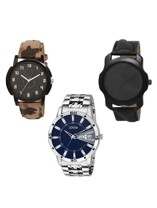 set of 3 analog watch combo -(lk-03-22-102) - 15684121 - Very Small Image - 1