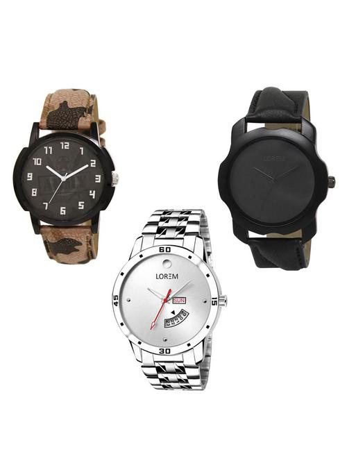 set of 3 analog watch combo -(lk-03-22-103) - 15684122 - Very Small Image - 1