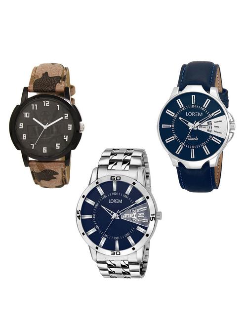 set of 3 analog watch combo -(lk-03-23-102) - 15684127 - Very Small Image - 1