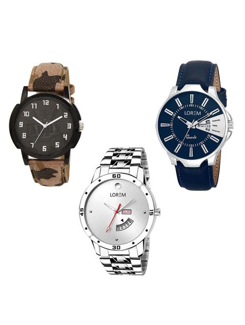 set of 3 analog watch combo -(lk-03-23-103) - 15684129 - Very Small Image - 1