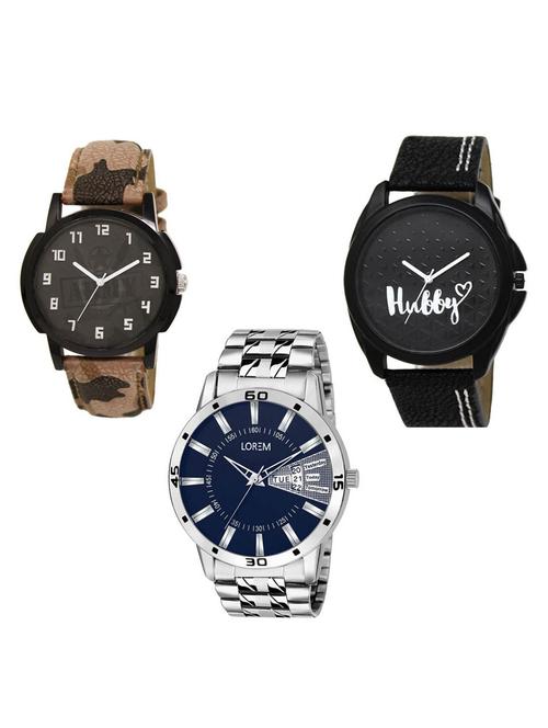 set of 3 analog watch combo -(lk-03-31-102) - 15684180 - Very Small Image - 1