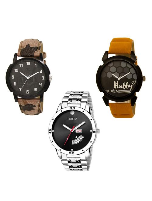 set of 3 analog watch combo -(lk-03-32-104) - 15684189 - Very Small Image - 1